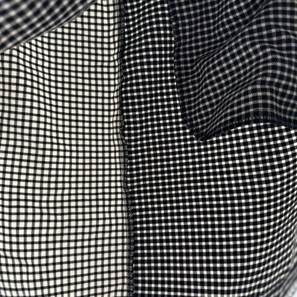 Forever 21 Asymmetrical Plaid Skirt – Black & White, Silver Buttons, Size Medium - Picture 2 of 6